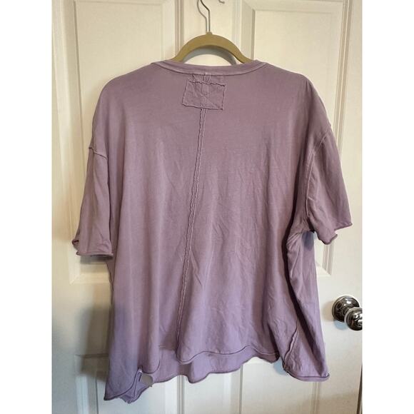We The Free Free People Nina Tee in Lavender Medium - Picture 2 of 2